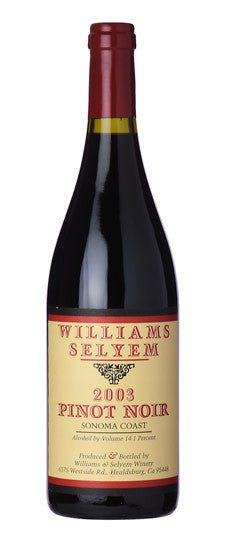 2003 Williams Selyem Sonoma Coast Pinot Noir