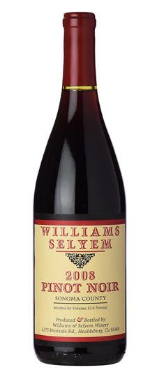 2008 Williams Selyem Sonoma County Pinot Noir