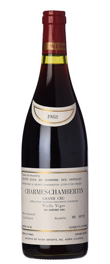 1988 Domaine des Varoilles Charmes-Chambertin Grand Cru Vieilles Vignes