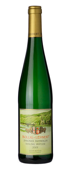 2003 Bollig-Lehnert Dhroner Hofberger Riesling SpÌ_tlese Mosel