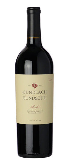 2012 Gundlach Bundschu Sonoma Valley Merlot