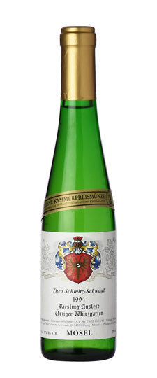 1994 Theo Schmitz-Schwaab ÌÏrziger WÌ_rzgarten Riesling Auslese #8 Gold Capsule Mosel
