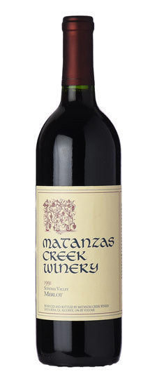 1991 Matanzas Creek Sonoma Valley Merlot